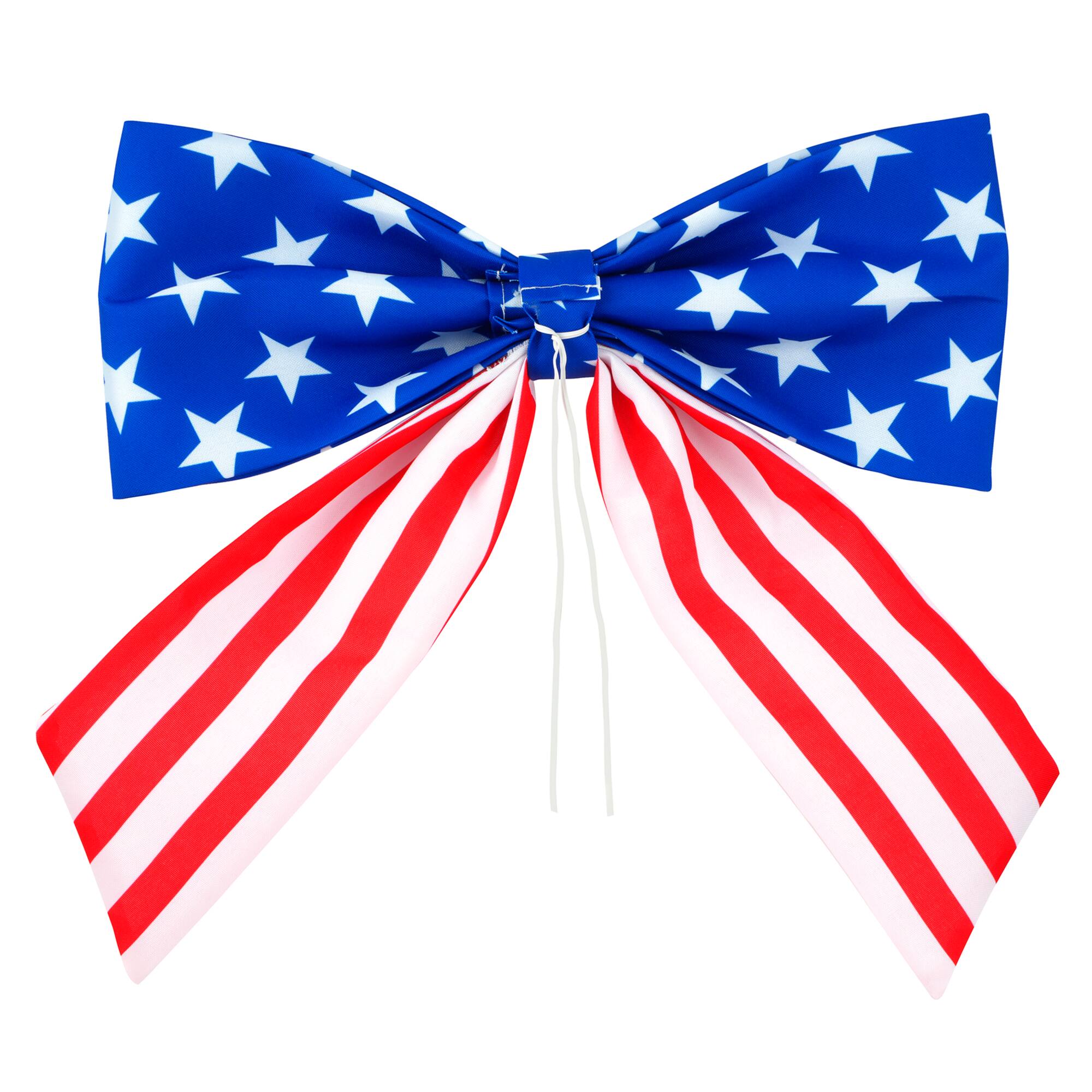 Medium Red, White & Blue Puffy Bow by Celebrate It®